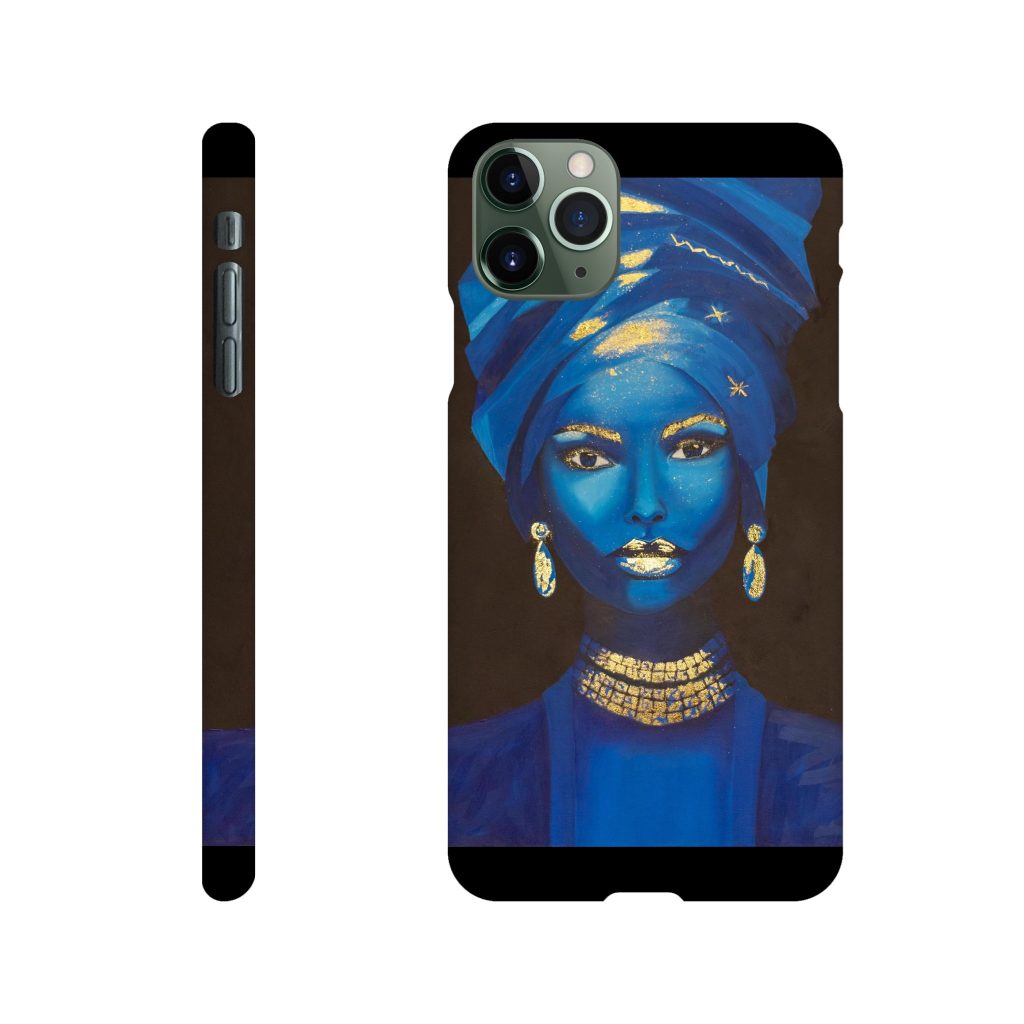 Coque Slim iPhone Souveraine des sables, coque fine et artistique inspirée d’une œuvre féminine et symbolique