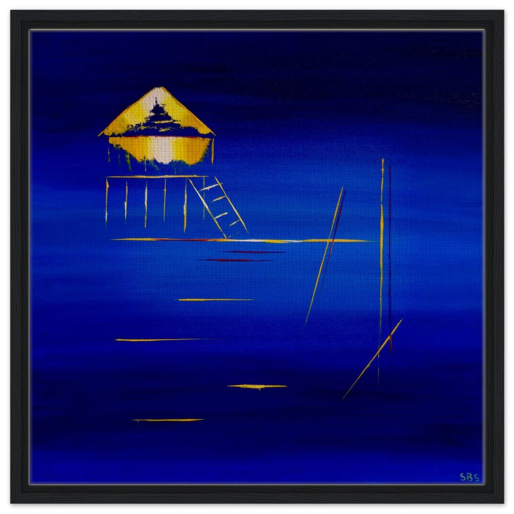 Framed canvas | Cabane Tchanquée - Atlantic Minimalism