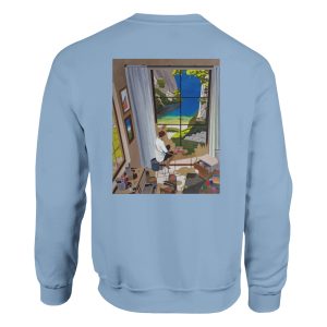 Sweat ras du cou Fenêtres de l'âme – design artistique poétique et introspectif signé Sev
