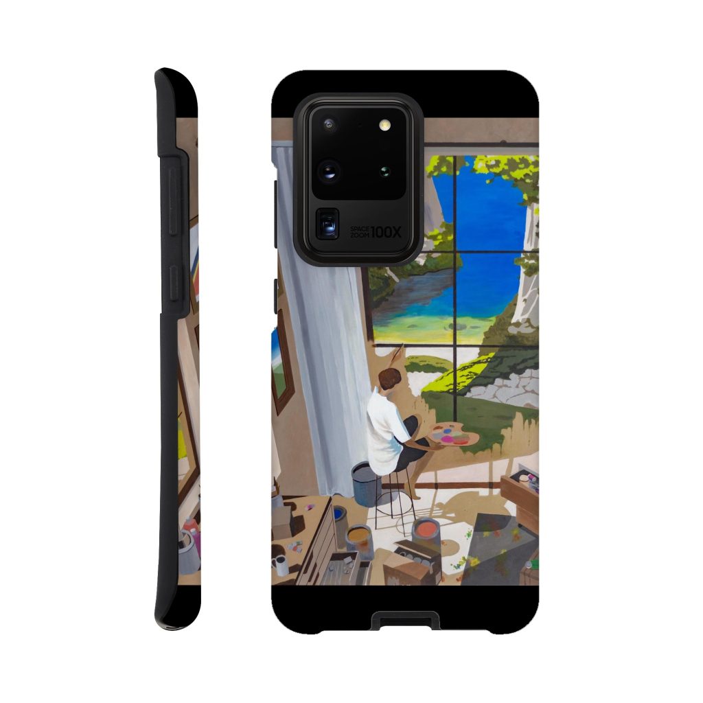 Coque résistante Samsung Fenêtres de l'âme – design artistique mystérieux signé Sev