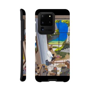 Coque résistante Samsung Fenêtres de l'âme – design artistique mystérieux signé Sev