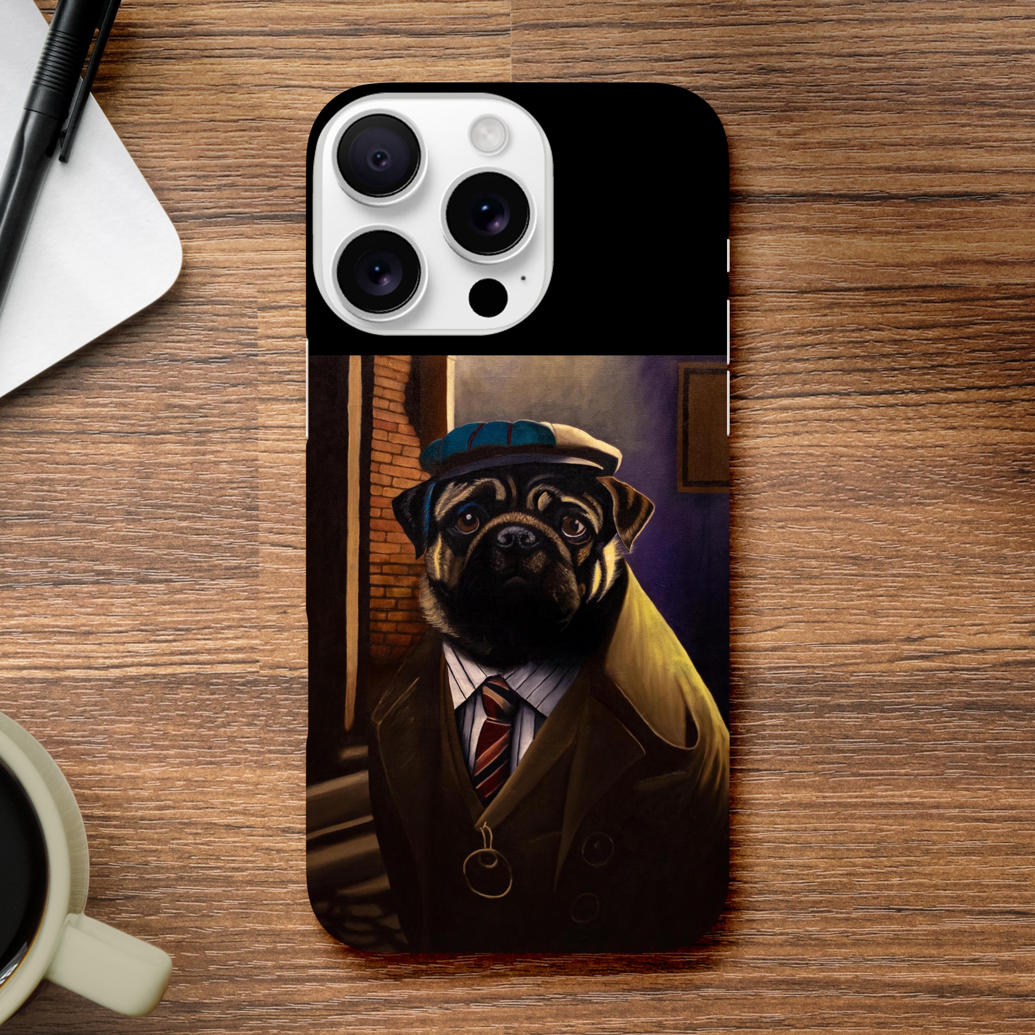 Coque Slim iPhone Perdu dans la ville, design artistique inspiré d’une scène urbaine moderne et poétique