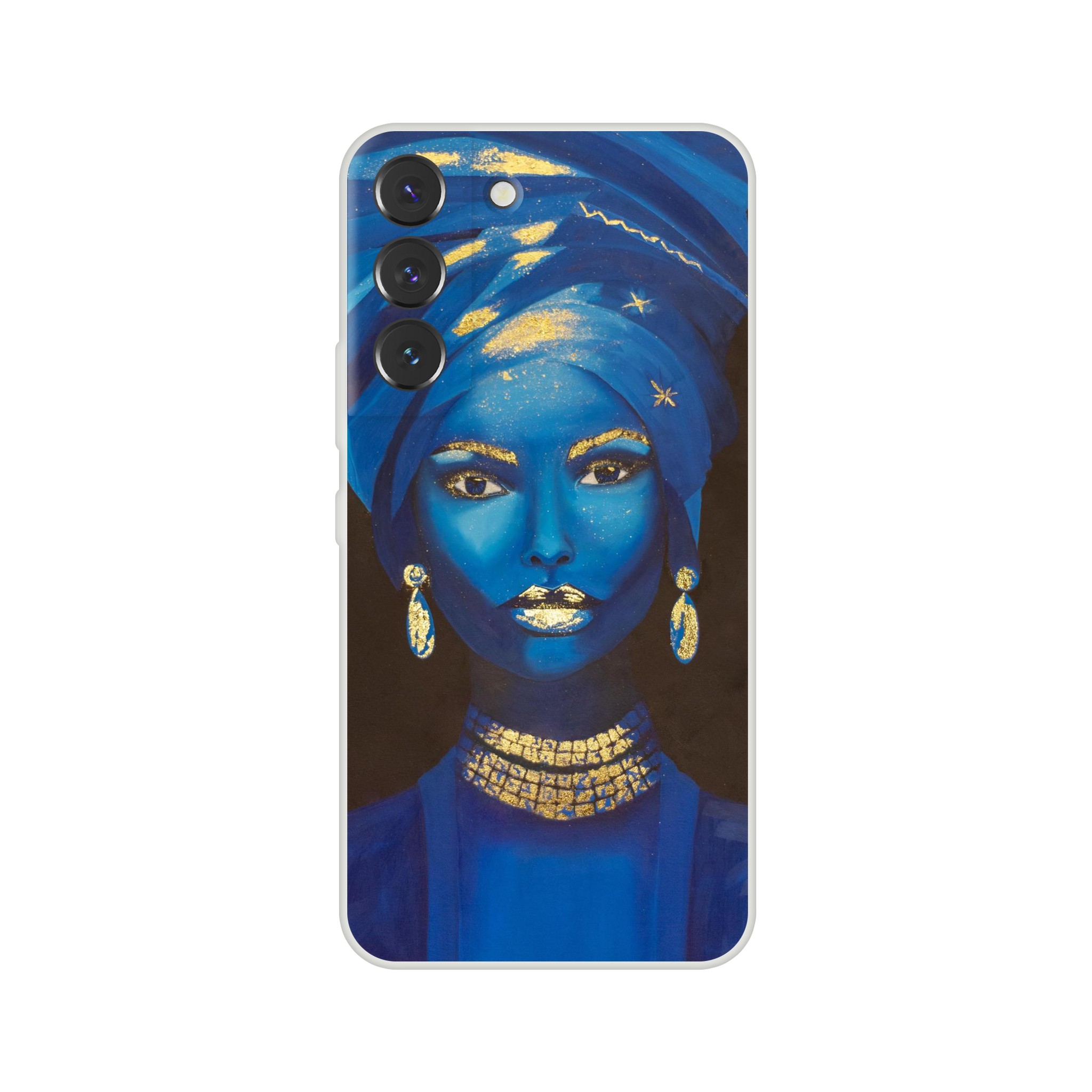 Coque Flexible Samsung Souveraine des sables – design artistique inspiré d’une œuvre de Sev