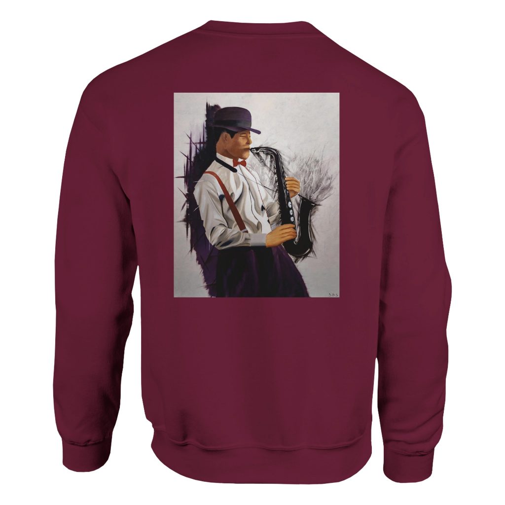 Sweat ras du cou Éclats de musique – design artistique coloré par Sev