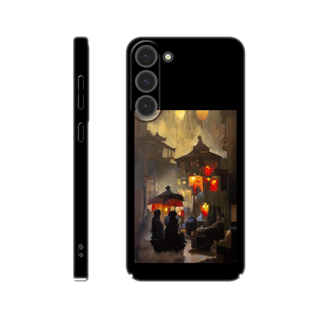 Coques Slim Samsung Ruelle de lumières – design artistique urbain et lumineux signé Sev