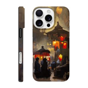 Coque résistante iPhone Ruelle de lumières, protection artistique et anti-choc pour smartphone