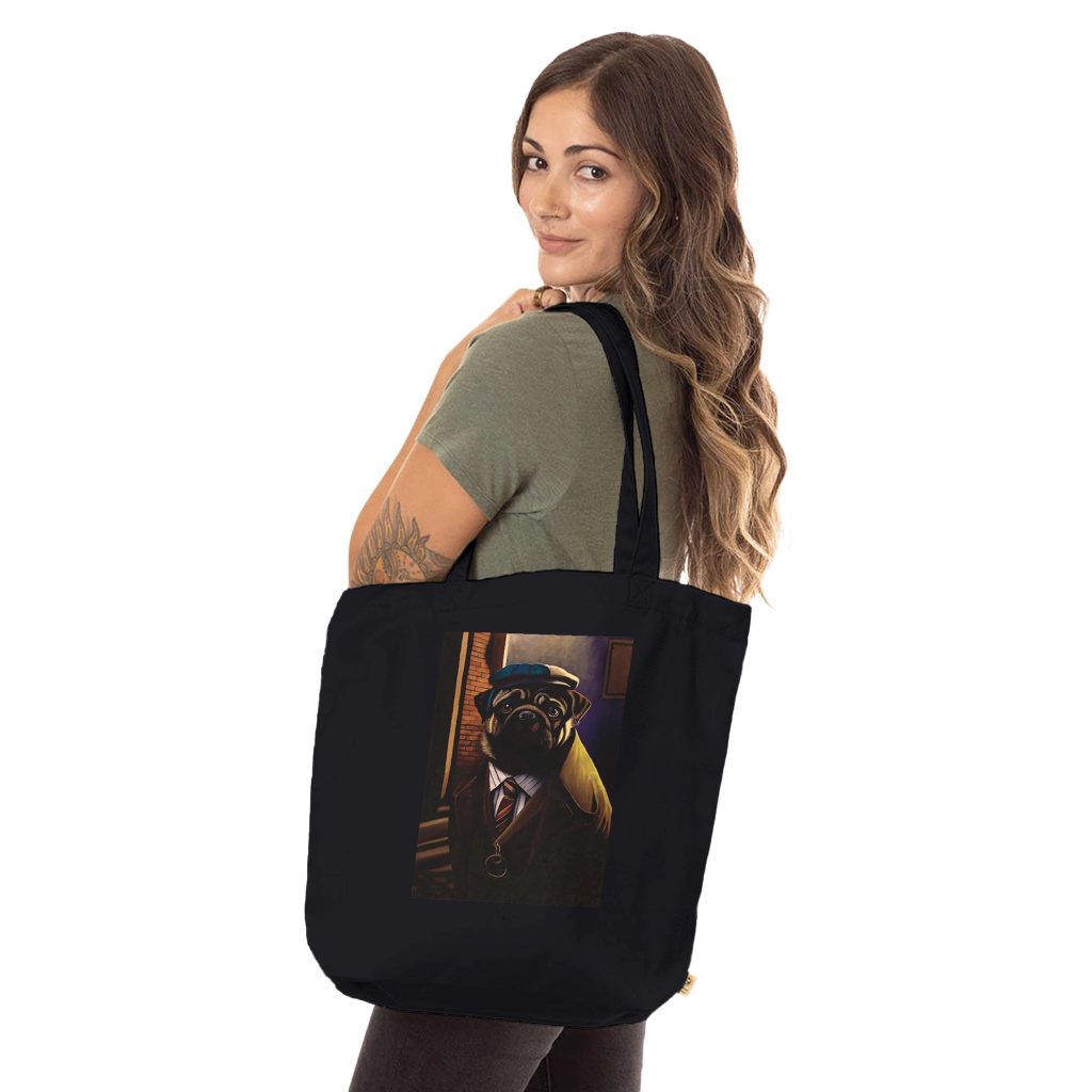 Sac fourre-tout bio Perdu dans la ville, tote bag design artistique et écologique