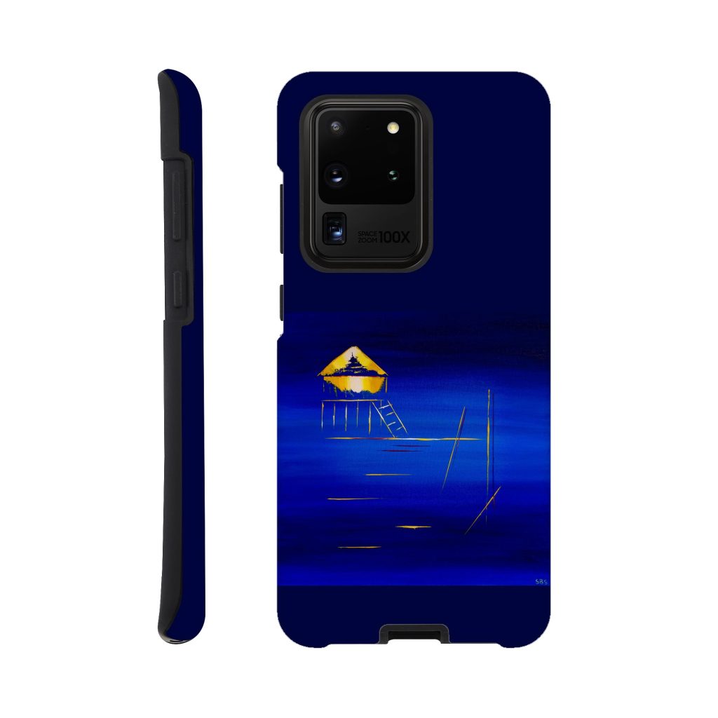 Coque résistante Samsung Cabane Tchanquée – design minimaliste inspiré de l’Atlantique par Sev