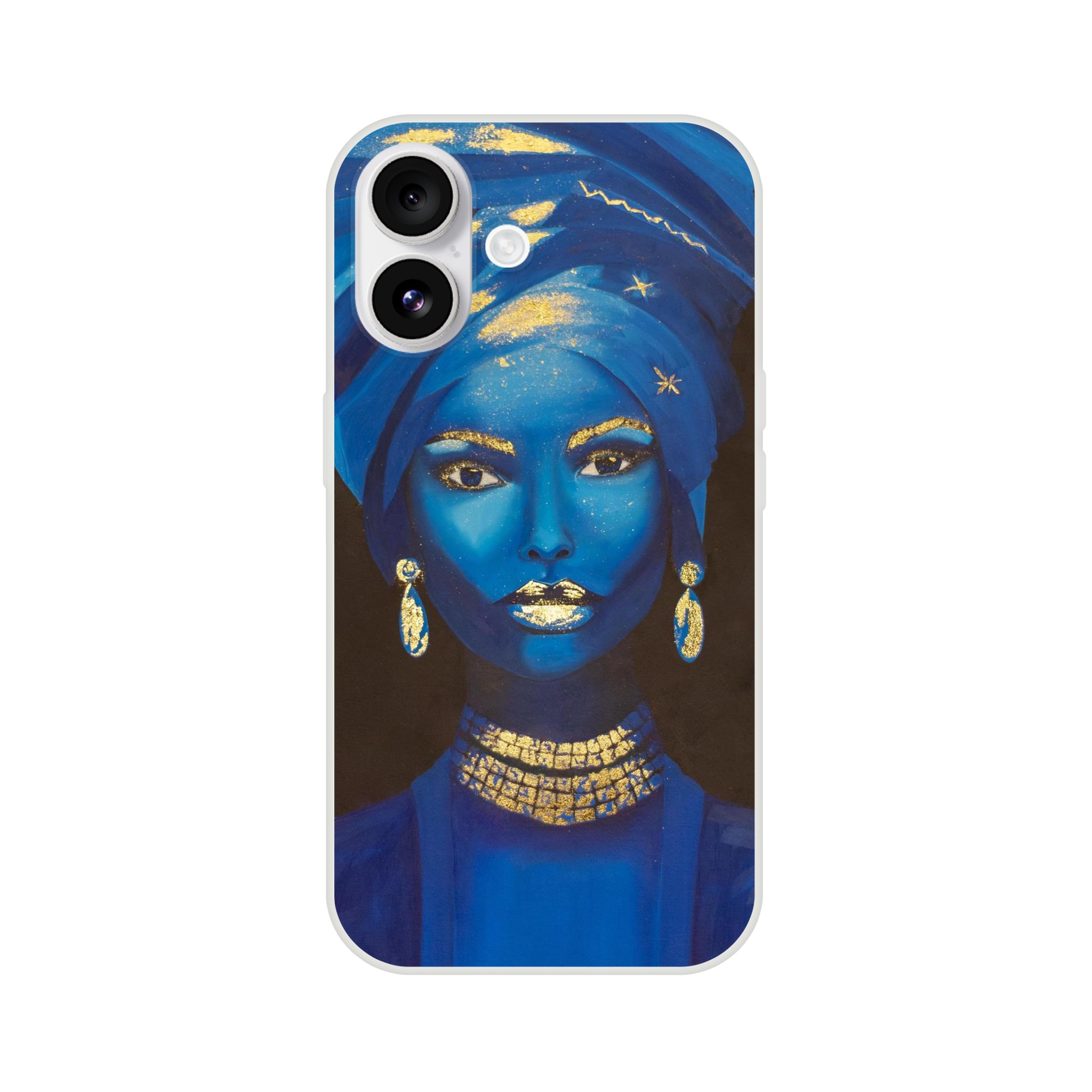 Coque flexible iPhone Souveraine des sables, protection artistique pour smartphone