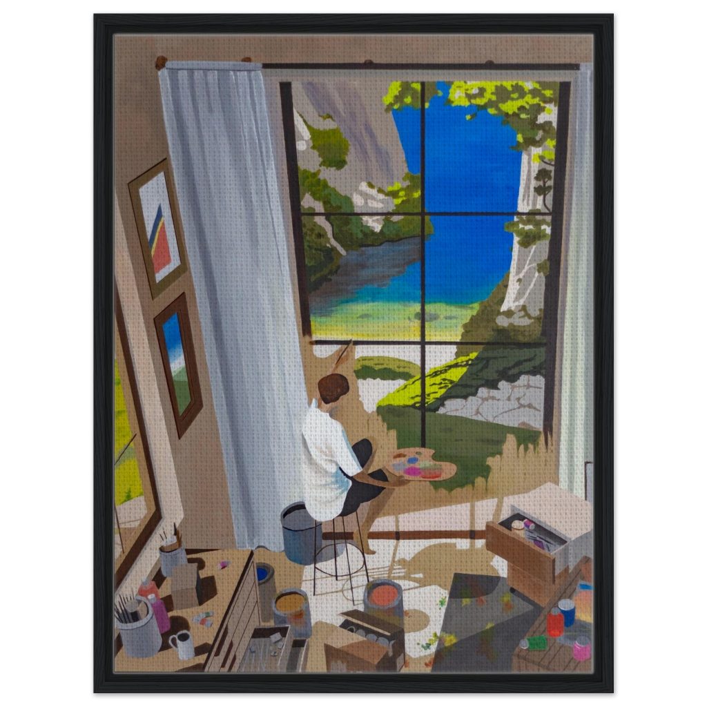 Framed canvas | Windows of the soul