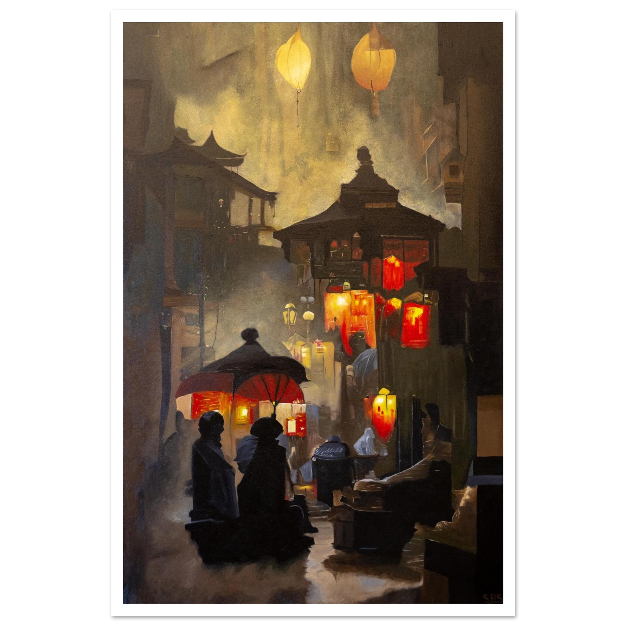Poster premium Ruelle de Lumières – vue générale