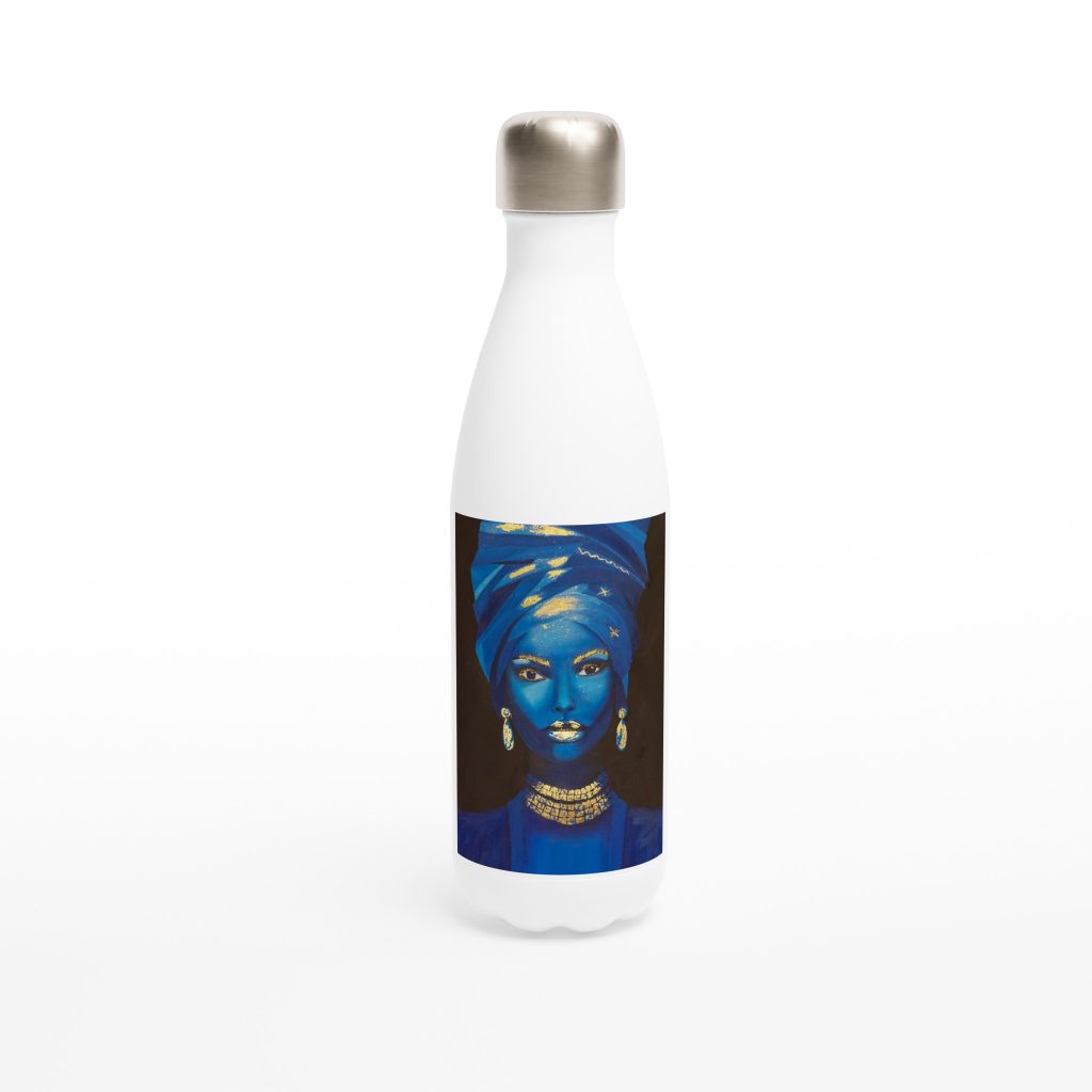Gourde isotherme Souveraine des sables, gourde design artistique