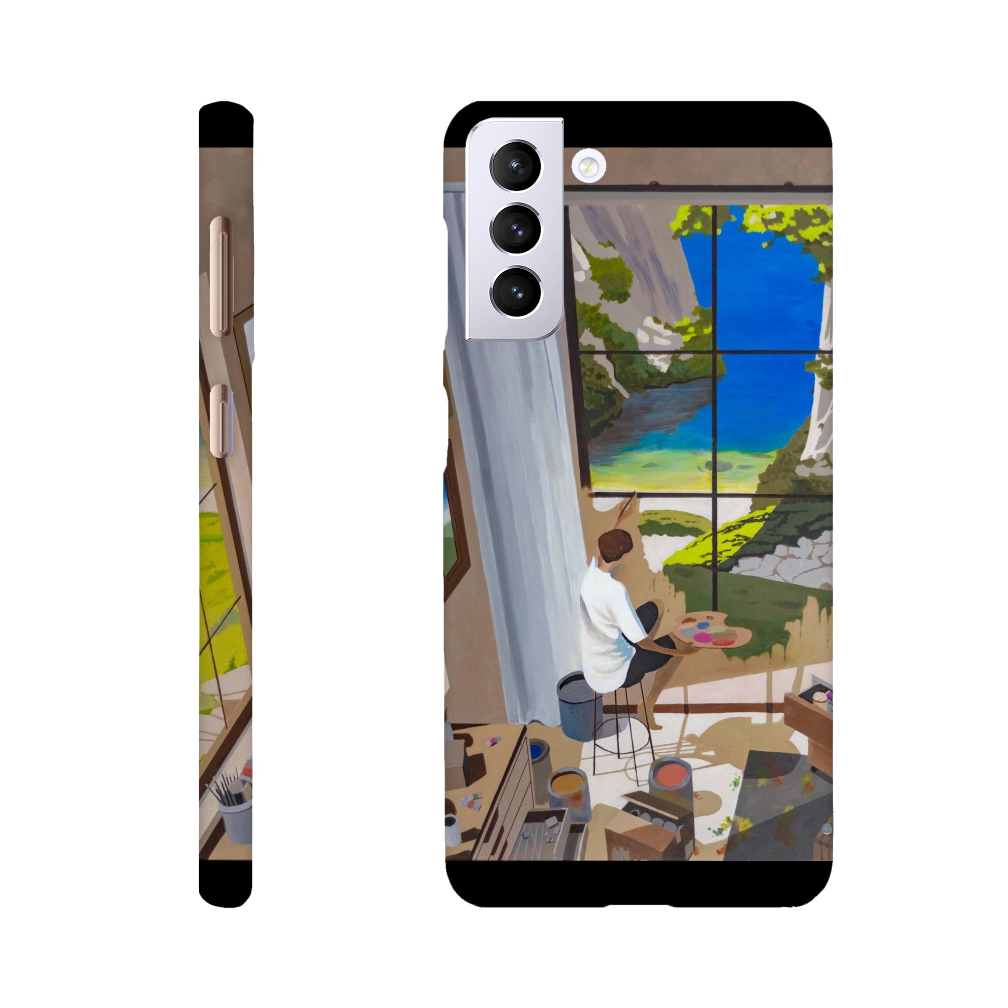 Coque Slim Samsung Fenêtres de l'âme – design artistique et poétique inspiré de l’œuvre de Sev