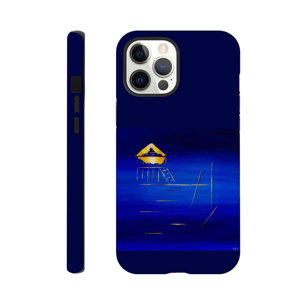 Coque résistante iPhone Cabane Tchanquée – Minimalisme Atlantique, protection artistique et anti-choc pour smartphone