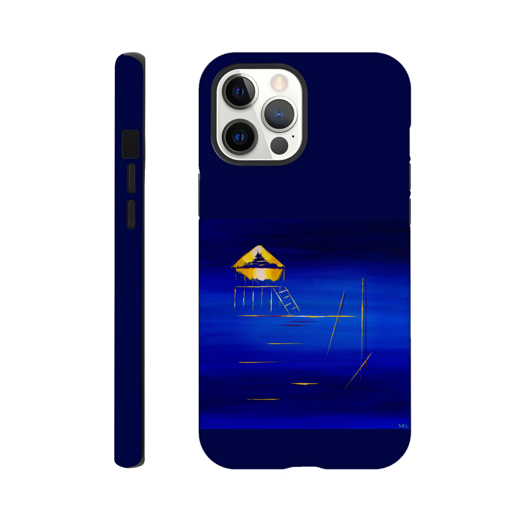 Coque résistante iPhone Cabane Tchanquée – Minimalisme Atlantique, protection artistique et anti-choc pour smartphone