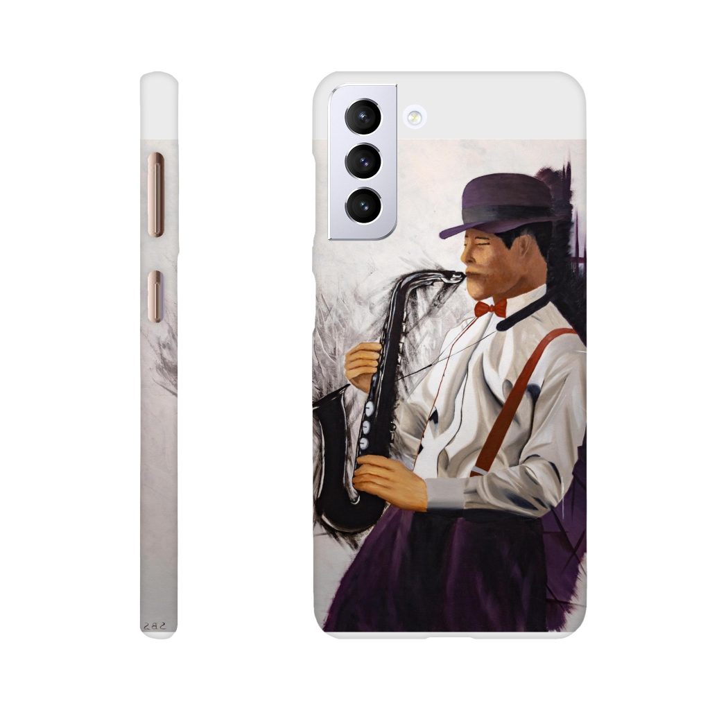 Coque Slim Samsung Éclats de musique – création artistique abstraite par Sev