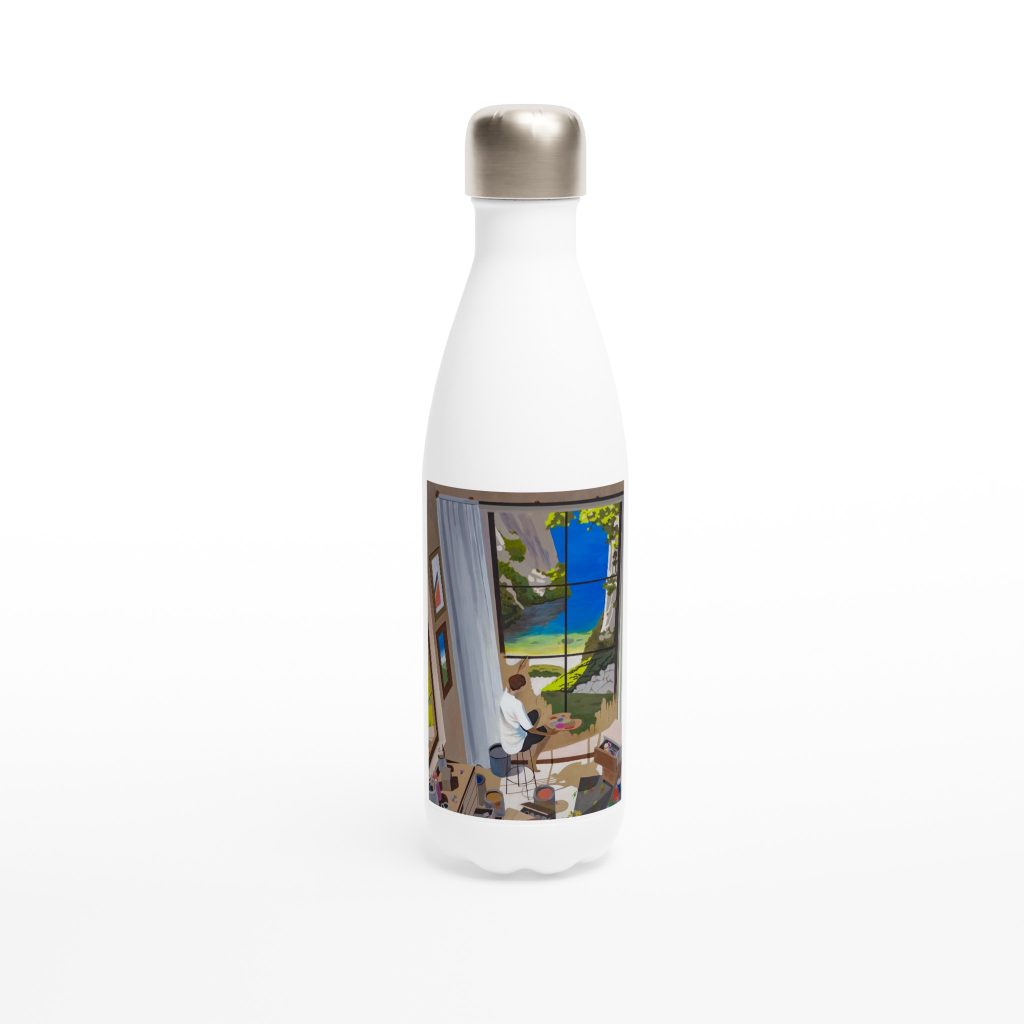 Gourde isotherme Fenêtres de l’âme, gourde design artistique