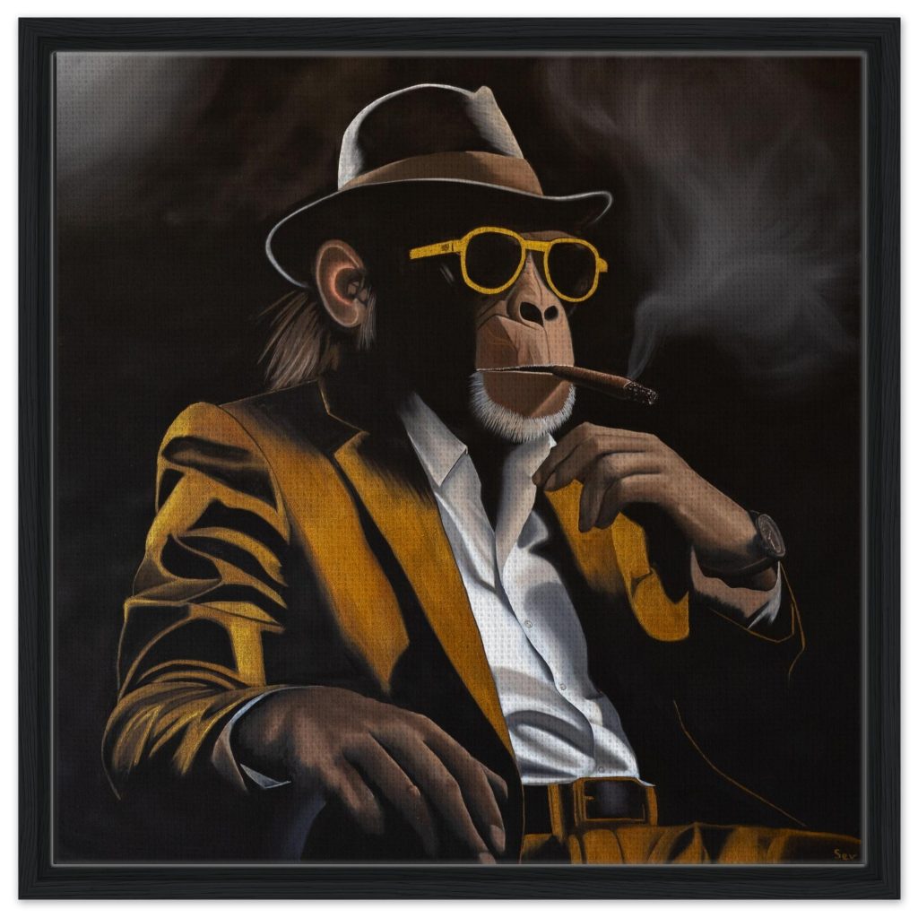 Framed canvas | Man or Beast