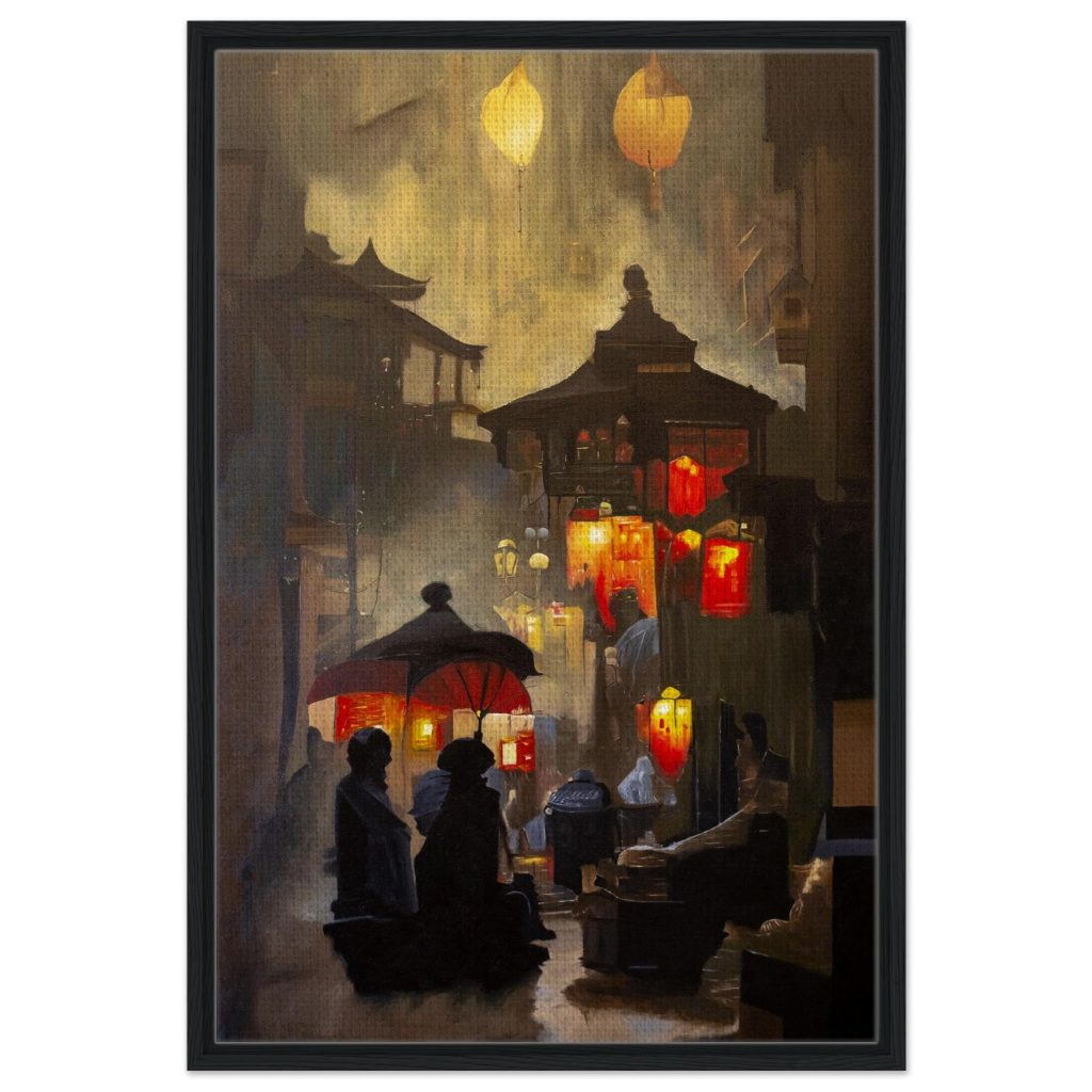 Framed canvas | Ruelle de lumières