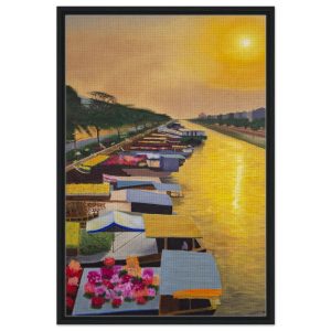 Framed canvas | Awakening on the floating market