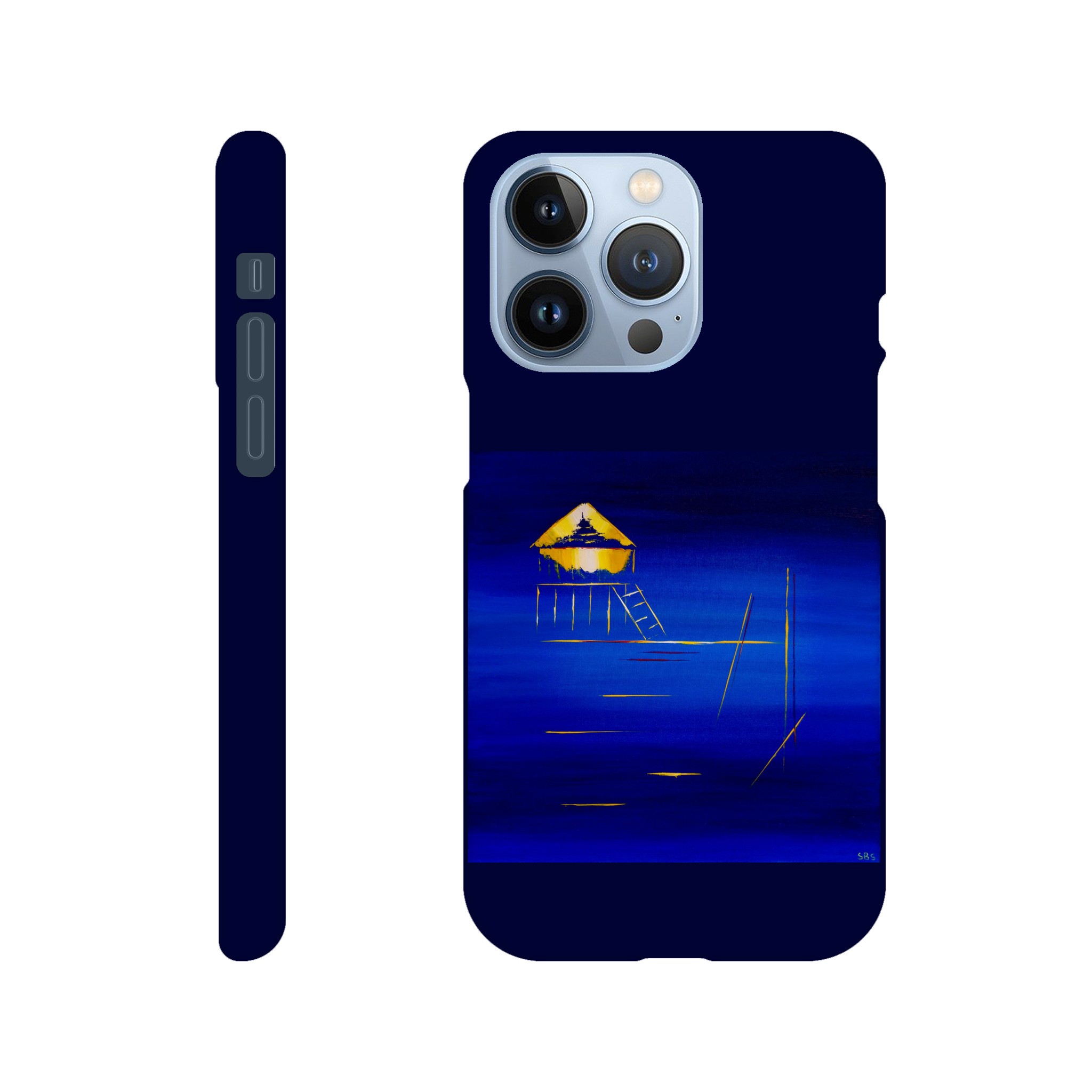 Coque Slim iPhone Cabane Tchanquée, design artistique inspiré du minimalisme atlantique et du Bassin d’Arcachon