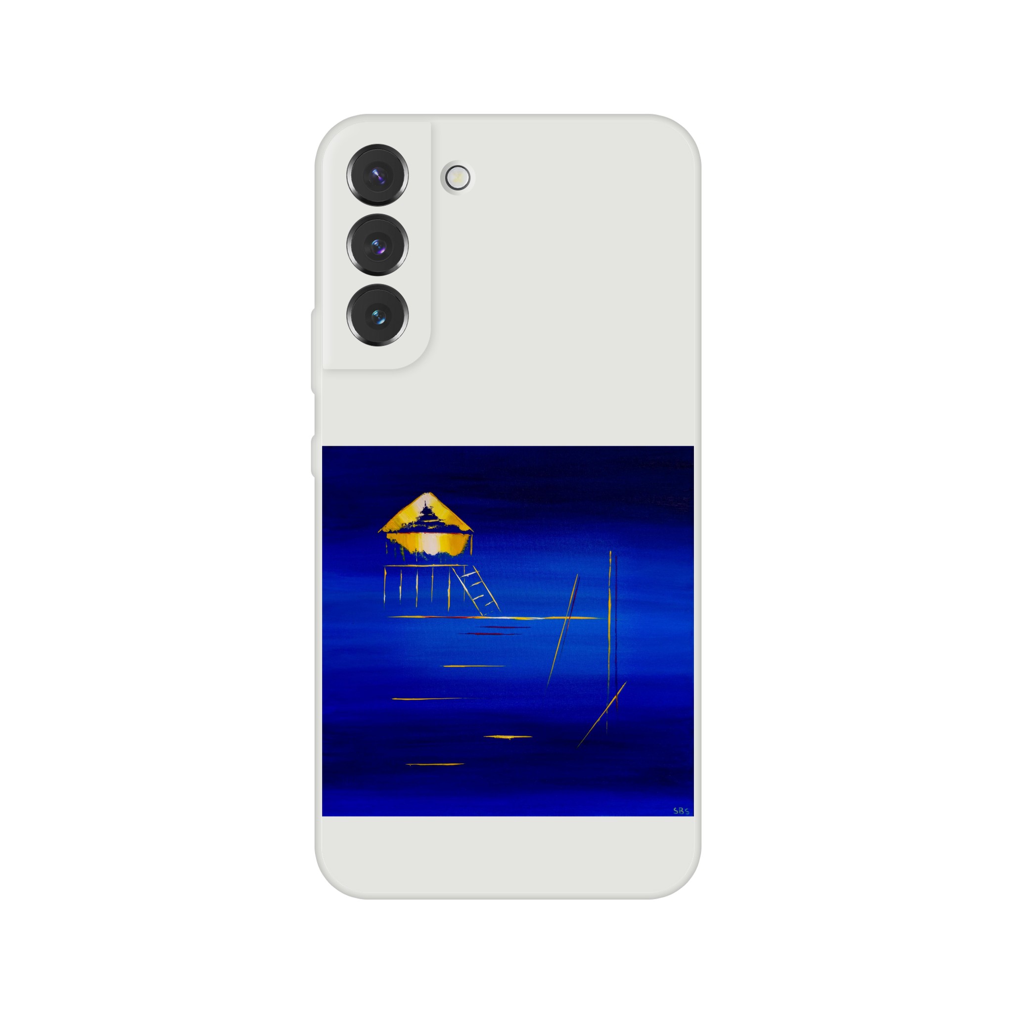Coque Flexible Samsung Cabane Tchanquée – coque transparente artistique inspirée du Bassin d’Arcachon par Sev