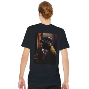 T-shirt unisexe Perdu dans la ville par Sev, motif artistique représentant une scène urbaine avec rues et lumières