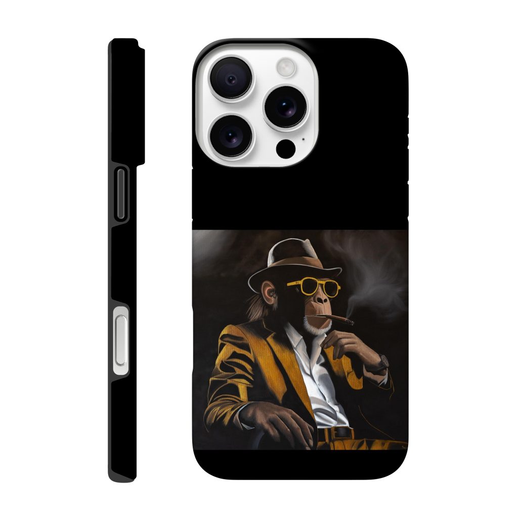 Coque résistante iPhone L'homme ou la bête, protection artistique et anti-choc pour smartphone