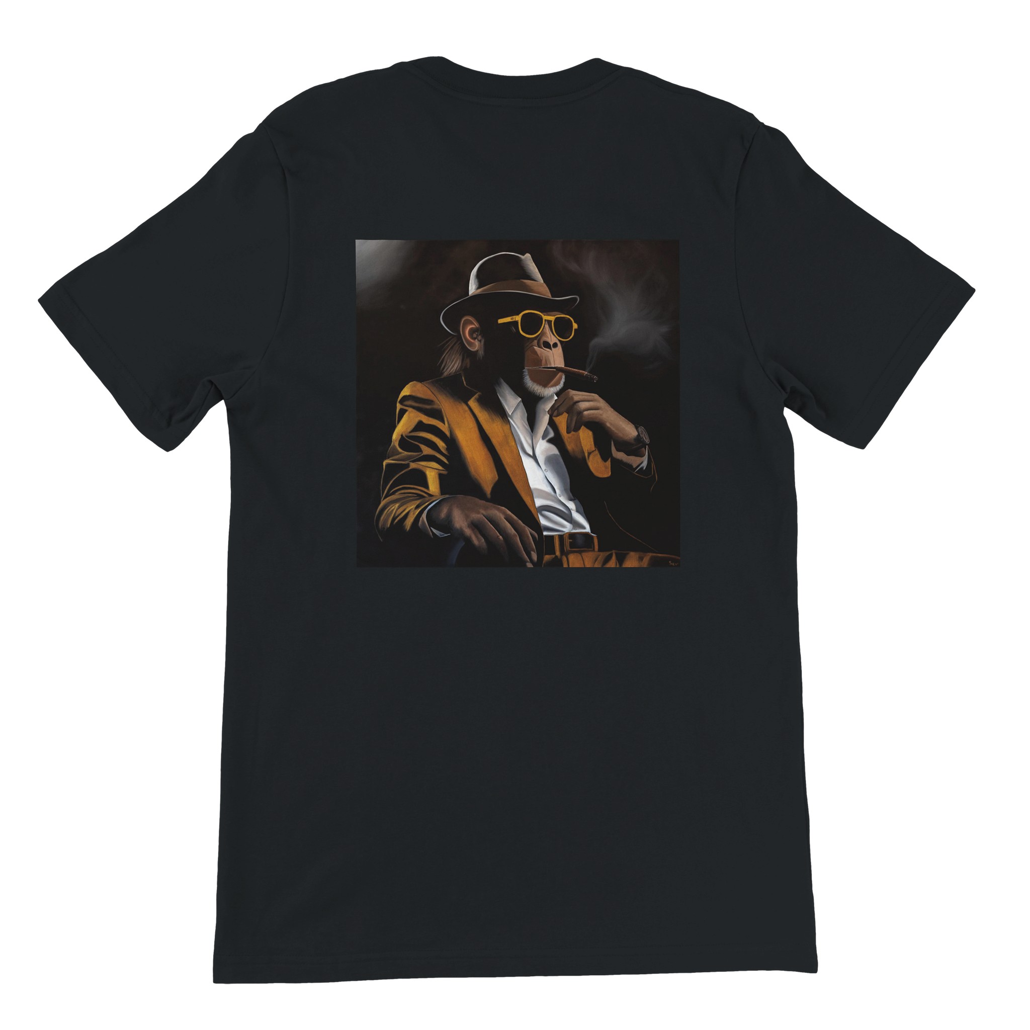 T-shirt unisexe L'homme ou la bête par Sev, motif artistique représentant la dualité entre l’homme et la bête