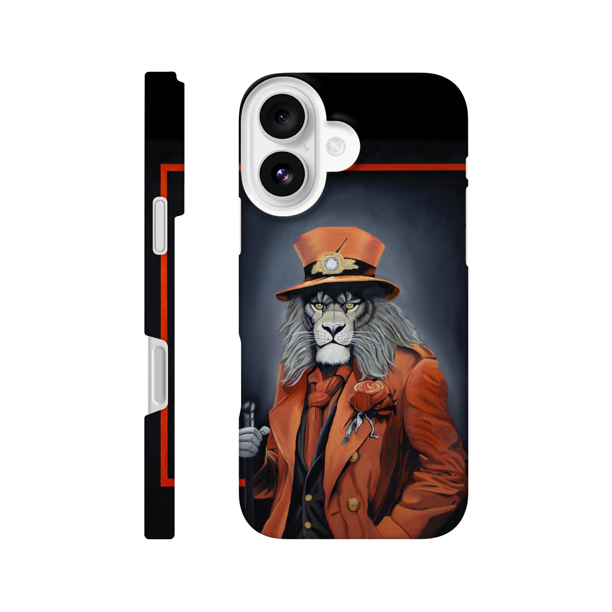 Coque Slim iPhone Le Regard du Maître, coque fine et artistique inspirée d’une œuvre d’art contemporain