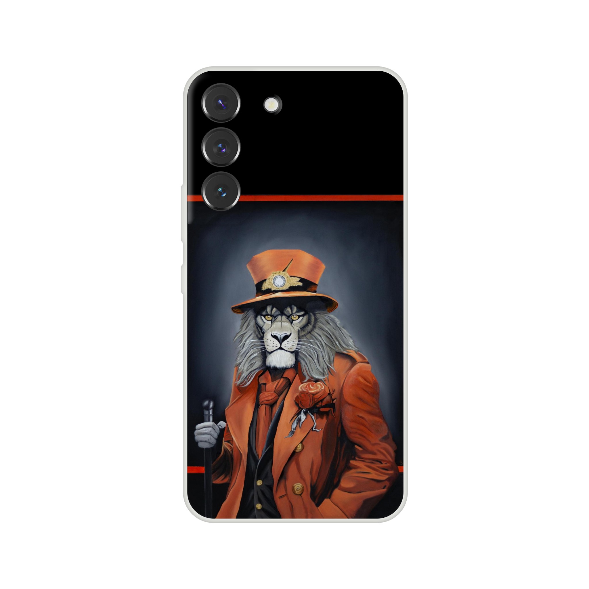 Coque Flexible Samsung Le Regard du Maître – design artistique inspiré d’une œuvre de Sev