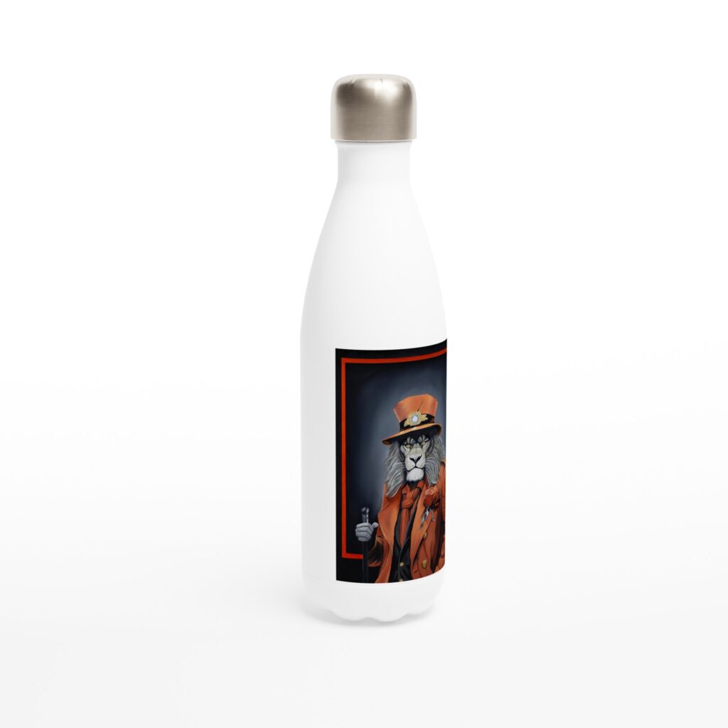 Gourde isotherme Le Regard du Maître, bouteille inox design avec illustration artistique