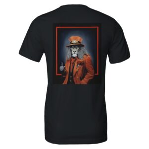 T-shirt unisexe Le regard du maître par Sev, vêtement artistique au design intense et captivant