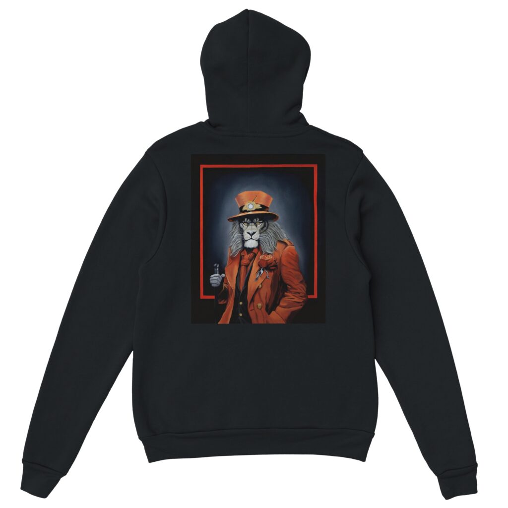 Sweat à capuche unisexe Le regard du maître – design artistique signé Sev
