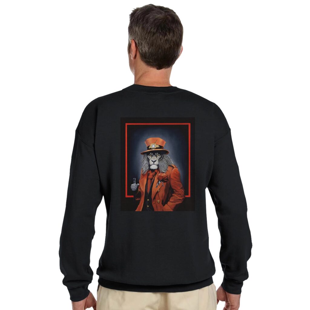 Sweat ras du cou Le regard du Maître – design artistique par Sev