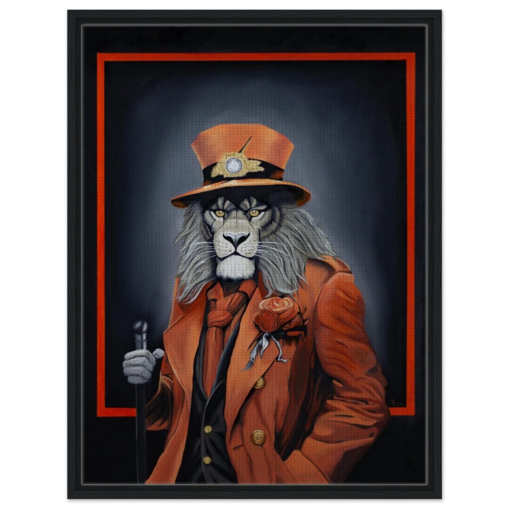 Framed canvas | The master's gaze